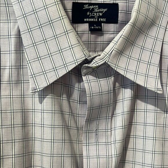 J. Crew Lavender Check Dress Shirt - Picture 4 of 7